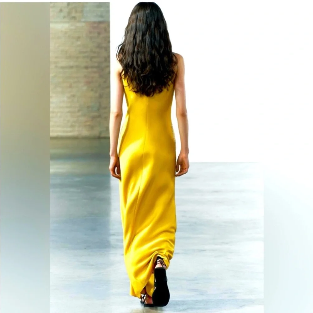 Zara ZW Collection Satin Effect Dress Size S - Picture 2 of 13